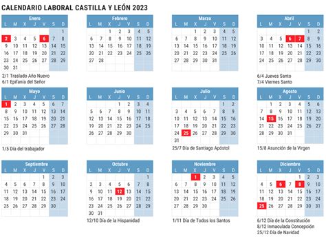calendario laboral medina del campo 2023